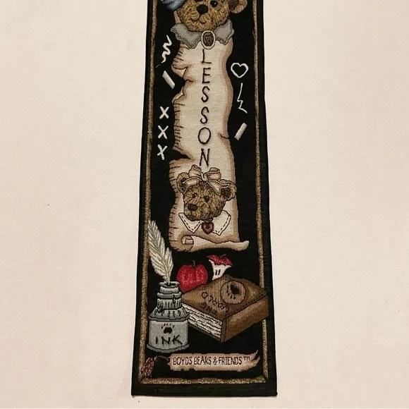 Vintage The Lesson Classroom Bedroom Tapestry Wall Hanging Banner Boyds Bears - Picture 14 of 16